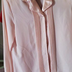 womens baker essentials long sleeve button down shirt size 6p